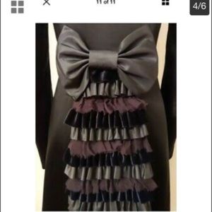 Rare Betsey Johnson taifeathers tux coat 4